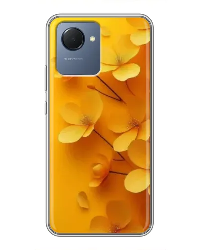 Чехол для Realme NARZO 50i Prime с картинкой «Золотые лепестки» Чехол для Realme NARZO 50i Prime с картинкой «Золотые лепестки»