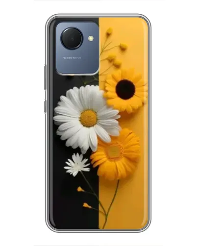 Чехол для Realme NARZO 50i Prime с картинкой «Подсолнух и ромашка» Чехол для Realme NARZO 50i Prime с картинкой «Подсолнух и ромашка»