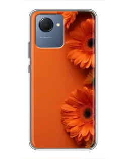 Чехол для Realme NARZO 50i Prime с картинкой «Оранжевые герберы»