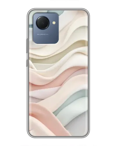 Чехол для Realme NARZO 50i Prime с картинкой «Пастельные нежные волны» Чехол для Realme NARZO 50i Prime с картинкой «Пастельные нежные волны»