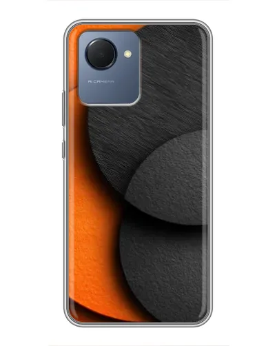 Чехол для Realme NARZO 50i Prime с картинкой «Геометрия оранжевых кругов» Чехол для Realme NARZO 50i Prime с картинкой «Геометрия оранжевых кругов»