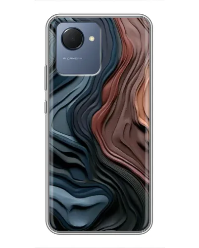 Чехол для Realme NARZO 50i Prime с картинкой «Цветные волны каньона» Чехол для Realme NARZO 50i Prime с картинкой «Цветные волны каньона»