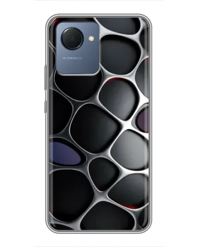Чехол для Realme NARZO 50i Prime с картинкой «Объемная темная решетка» Чехол для Realme NARZO 50i Prime с картинкой «Объемная темная решетка»