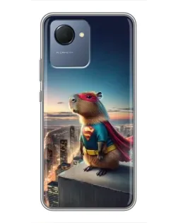 Чохол для Realme NARZO 50i Prime з картинкою «Капі-мен супергерой»