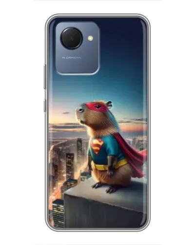 Чохол для Realme NARZO 50i Prime з картинкою «Капі-мен супергерой» Чохол для Realme NARZO 50i Prime з картинкою «Капі-мен супергерой»