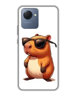 Чохол для Realme NARZO 50i Prime з картинкою «Капібара в окулярах»