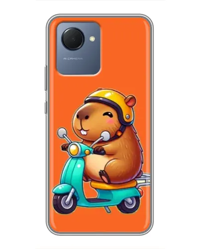 Чохол для Realme NARZO 50i Prime з картинкою «Капібара на скутері» Чохол для Realme NARZO 50i Prime з картинкою «Капібара на скутері»