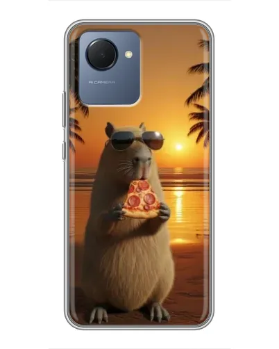 Чохол для Realme NARZO 50i Prime з картинкою «Капібара з піцою» Чохол для Realme NARZO 50i Prime з картинкою «Капібара з піцою»