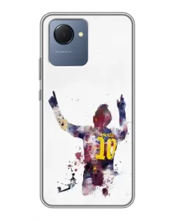 Чехол для Realme NARZO 50i Prime с картинкой «Акварельный Месси Барселона» Чехол для Realme NARZO 50i Prime с картинкой «Акварельный Месси Барселона»