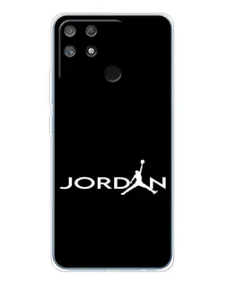 Чехол для Realme NARZO 80 Lite 4G с картинкой «Jordan White Logo» Чехол для Realme NARZO 80 Lite 4G с картинкой «Jordan White Logo»