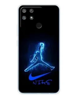 Чехол для Realme NARZO 80 Lite 4G с картинкой «Jordan Neon Blue» Чехол для Realme NARZO 80 Lite 4G с картинкой «Jordan Neon Blue»