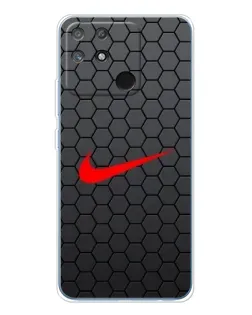 Чехол для Realme NARZO 80 Lite 4G с картинкой «Nike — карбоновая сетка» Чехол для Realme NARZO 80 Lite 4G с картинкой «Nike — карбоновая сетка»