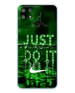 Чехол для Realme NARZO 80 Lite 4G с картинкой «Зеленый неоновый Nike» Чехол для Realme NARZO 80 Lite 4G с картинкой «Зеленый неоновый Nike»
