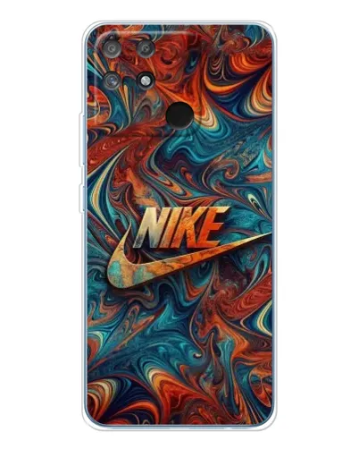 Чехол для Realme NARZO 80 Lite 4G с картинкой «Nike в абстракции»