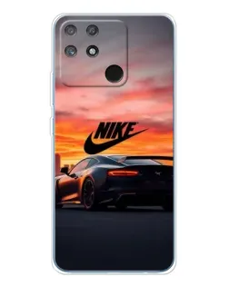 Чехол для Realme NARZO 80 Lite 4G с картинкой «Nike и суперкар» Чехол для Realme NARZO 80 Lite 4G с картинкой «Nike и суперкар»