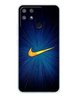 Чехол для Realme NARZO 80 Lite 4G с картинкой «Синий пульс Nike» Чехол для Realme NARZO 80 Lite 4G с картинкой «Синий пульс Nike»