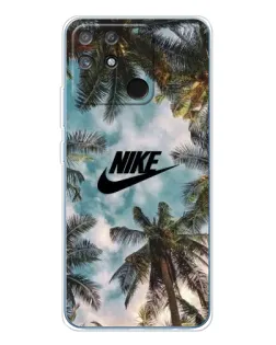 Чехол для Realme NARZO 80 Lite 4G с картинкой «Тропический принт Nike» Чехол для Realme NARZO 80 Lite 4G с картинкой «Тропический принт Nike»