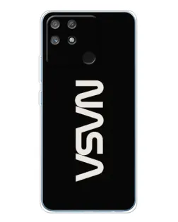 Чохол для Realme NARZO 80 Lite 4G з картинкою «NASA — вертикальний логотип»