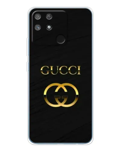 Чехол для Realme NARZO 80 Lite 4G с картинкой «Золотой логотип Gucci»