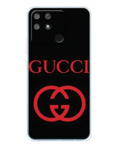 Чехол для Realme NARZO 80 Lite 4G с картинкой «Gucci — красный логотип»