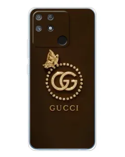 Чехол для Realme NARZO 80 Lite 4G с картинкой «Gucci — золотая бабочка» Чехол для Realme NARZO 80 Lite 4G с картинкой «Gucci — золотая бабочка»