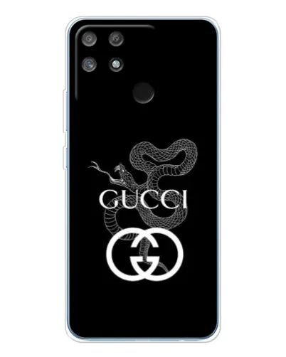 Чехол для Realme NARZO 80 Lite 4G с картинкой «Gucci — серебряная змея»