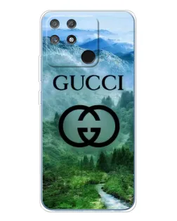 Чехол для Realme NARZO 80 Lite 4G с картинкой «Gucci — горный пейзаж» Чехол для Realme NARZO 80 Lite 4G с картинкой «Gucci — горный пейзаж»