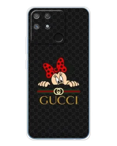 Чехол для Realme NARZO 80 Lite 4G с картинкой «Минни Маус Gucci — черный»