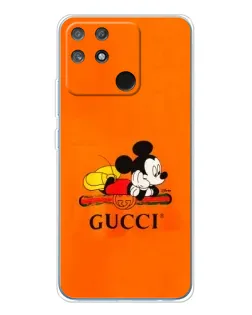 Чехол для Realme NARZO 80 Lite 4G с картинкой «Микки Маус Gucci — оранж» Чехол для Realme NARZO 80 Lite 4G с картинкой «Микки Маус Gucci — оранж»