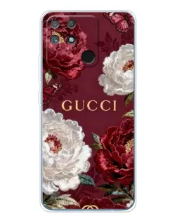Чехол для Realme NARZO 80 Lite 4G с картинкой «Gucci — бордовые розы» Чехол для Realme NARZO 80 Lite 4G с картинкой «Gucci — бордовые розы»