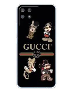 Чехол для Realme NARZO 80 Lite 4G с картинкой «Gucci — герои Disney и монограмма» Чехол для Realme NARZO 80 Lite 4G с картинкой «Gucci — герои Disney и монограмма»