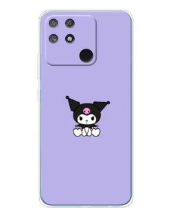 Чехол для Realme NARZO 80 Lite 4G с картинкой «Kuromi — фиолетовый минимализм»