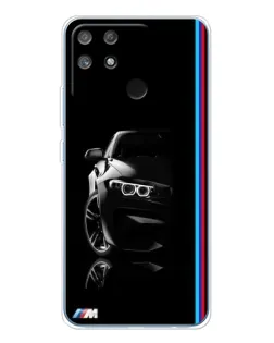 Чехол для Realme NARZO 80 Lite 4G с картинкой «Силуэт BMW в темноте» Чехол для Realme NARZO 80 Lite 4G с картинкой «Силуэт BMW в темноте»