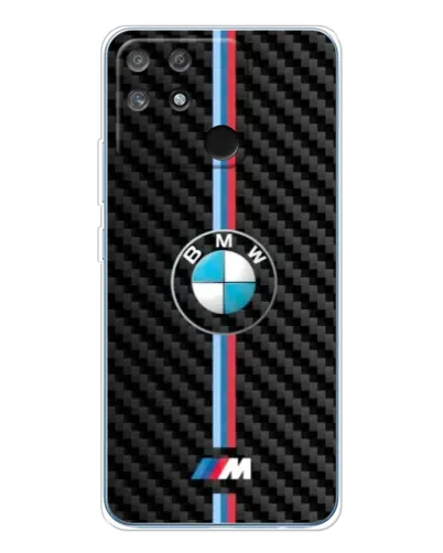 Чехол для Realme NARZO 80 Lite 4G с картинкой «Эмблема BMW и карбон» Чехол для Realme NARZO 80 Lite 4G с картинкой «Эмблема BMW и карбон»
