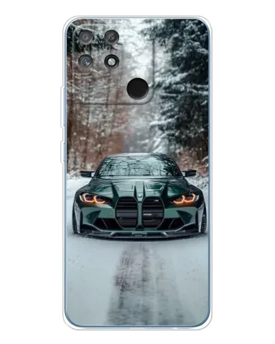 Чехол для Realme NARZO 80 Lite 4G с картинкой «BMW в зимнем лесу» Чехол для Realme NARZO 80 Lite 4G с картинкой «BMW в зимнем лесу»