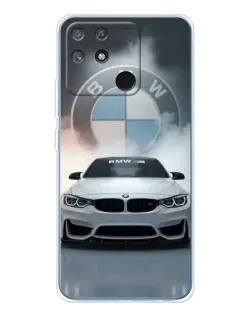 Чехол для Realme NARZO 80 Lite 4G с картинкой «BMW в белом дыму» Чехол для Realme NARZO 80 Lite 4G с картинкой «BMW в белом дыму»