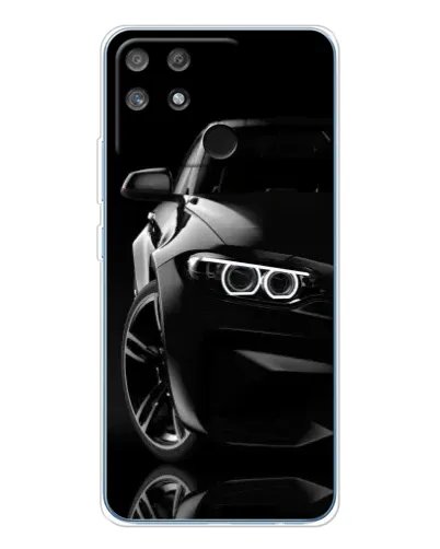 Чехол для Realme NARZO 80 Lite 4G с картинкой «Черная BMW — профиль» Чехол для Realme NARZO 80 Lite 4G с картинкой «Черная BMW — профиль»