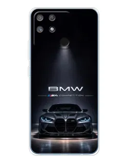 Чехол для Realme NARZO 80 Lite 4G с картинкой «BMW сквозь ночной город» Чехол для Realme NARZO 80 Lite 4G с картинкой «BMW сквозь ночной город»