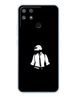 Чехол для Realme NARZO 80 Lite 4G с картинкой «PUBG — белый шлем» Чехол для Realme NARZO 80 Lite 4G с картинкой «PUBG — белый шлем»