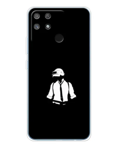 Чехол для Realme NARZO 80 Lite 4G с картинкой «PUBG — белый шлем» Чехол для Realme NARZO 80 Lite 4G с картинкой «PUBG — белый шлем»