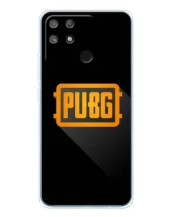 Чехол для Realme NARZO 80 Lite 4G с картинкой «PUBG — рамка лого» Чехол для Realme NARZO 80 Lite 4G с картинкой «PUBG — рамка лого»