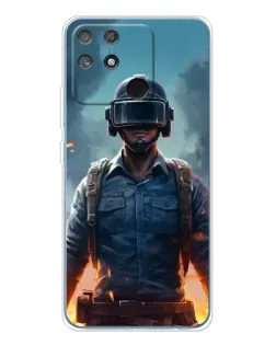Чехол для Realme NARZO 80 Lite 4G с картинкой «PUBG — реалистичный герой» Чехол для Realme NARZO 80 Lite 4G с картинкой «PUBG — реалистичный герой»