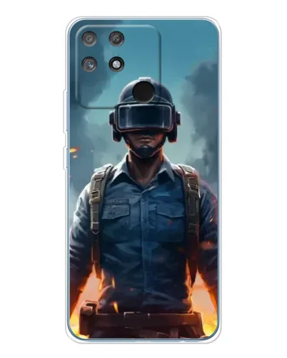 Чехол для Realme NARZO 80 Lite 4G с картинкой «PUBG — реалистичный герой» Чехол для Realme NARZO 80 Lite 4G с картинкой «PUBG — реалистичный герой»