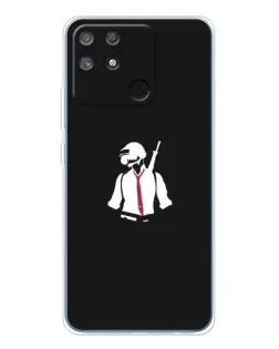 Чехол для Realme NARZO 80 Lite 4G с картинкой «PUBG — силуэт воина» Чехол для Realme NARZO 80 Lite 4G с картинкой «PUBG — силуэт воина»