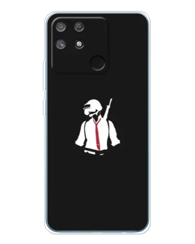 Чехол для Realme NARZO 80 Lite 4G с картинкой «PUBG — силуэт воина» Чехол для Realme NARZO 80 Lite 4G с картинкой «PUBG — силуэт воина»