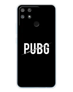 Чехол для Realme NARZO 80 Lite 4G с картинкой «PUBG — белый логотип» Чехол для Realme NARZO 80 Lite 4G с картинкой «PUBG — белый логотип»