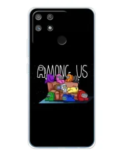 Чехол для Realme NARZO 80 Lite 4G с картинкой «Логотип Among Us»