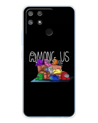 Чехол для Realme NARZO 80 Lite 4G с картинкой «Логотип Among Us»