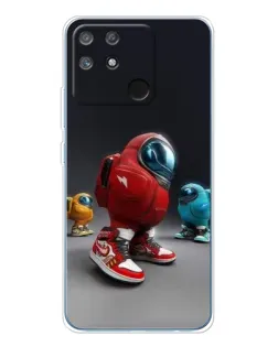 Чехол для Realme NARZO 80 Lite 4G с картинкой «Among Us — 3D стиль»