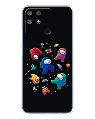Чехол для Realme NARZO 80 Lite 4G с картинкой «Among Us космос»